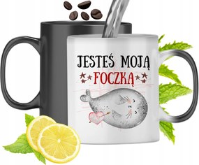 Mágikus Bögre Fókával Színváltó Fóka fényképes nyomtatással