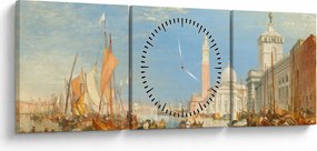 Kép - Joseph Mallord William Turner, Venice the Dogana and San Giorgio Maggiore, reprodukciók (órával) (90x30 cm)