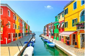 Kép - Burano sziget, Velence, Olaszország (90x60 cm)