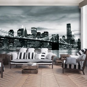 Fotótapéta - New York és a Brooklyn Bridge (152,5x104 cm)