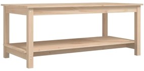 Tömör fenyőfa dohányzóasztal 110 x 55 x 45 cm