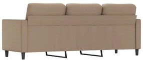 3 személyes cappuccino színű műbőr kanapé 180 cm