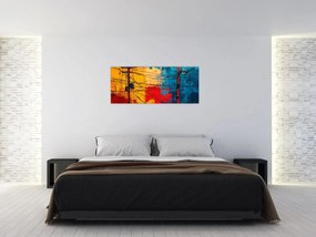 Kép - Absztrakt elektromos vezetékek (120x50 cm)