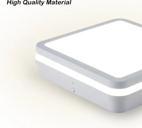 BRILAGI - LED kültéri lámpatest érzékelővel BENE LED/24W/230V 26x26 cm fehér IP54