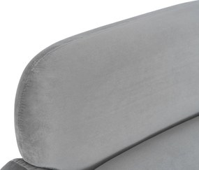 Fotel Wypoczynkowy TOGO Szary Welurowy