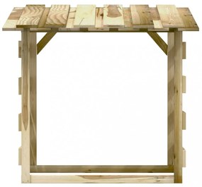 4 db impregnált fenyőfa pergola tetővel 100 x 90 x 100 cm