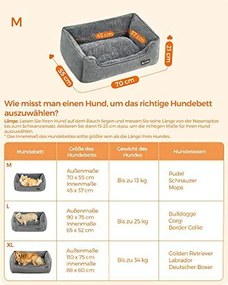 Kutyaágy, kisállatágy mosható huzattal, m-es, világosszürke