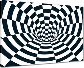 Vászonkép 70x50 Absztrakt fekete-fehér