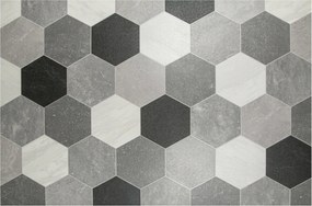 Pvc Padlószőnyeg 2m széles, Mint A Csempe Beton Márvány Méhsejt