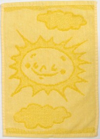 Gyerek törülköző BEBÉ napocska sárga 30x50 cm