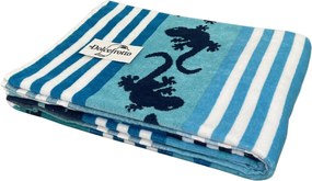 CRAZY GEKKO Strandtörölköző türkiz 165x90cm