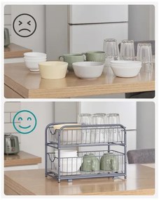 MARGE otthoni tárolórendszerező, szürke