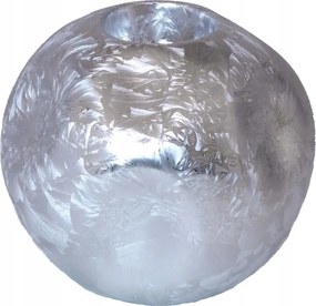 Stílusos Gyertyatartó, Ezüst Kerámia Ex