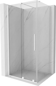 Mexen Velar, zuhanykabin tolóajtóval 100 (ajtó) x 110 (fal) cm, 8mm átlátszó üveg, fehér, 871-100-110-01-20
