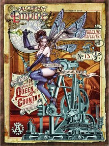 Fotótapéta Steampunk tündér Mechanikus szárnyak és üzemmódok 206x275 +ragasztó