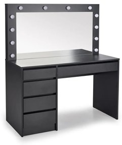 AMORIO sminkasztal fekete