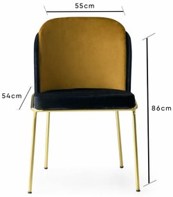 Dore Gold étkezőszék szett, 2 db, 2 db