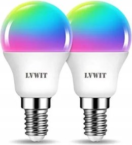 Lvwit Led izzó 5W E14 Rgb 2 db WiFi alkalmazás Vezérlés