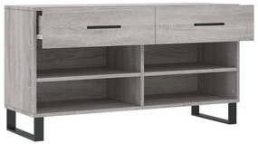 vidaXL szürke sonoma színű szerelt fa cipőpolc 102 x 35 x 55 cm