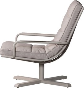 Világosszürke fém kerti fotel Coosa – Exotan