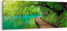 Kép - Plitvicei-tavak (120x50 cm)