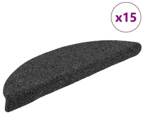 15 db antracit tűlyukasztott öntapadó lépcsővédő 65 x 21 x 4 cm