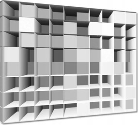 Vászonkép 50x40 Optikai illúzió 3D kockák