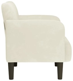 krém bársony kanapészék karfás szék 54 cm