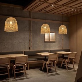 Immax 08262L - Csillár zsinóron PELO 1xE27/40W/230V átm. 40 cm rattan