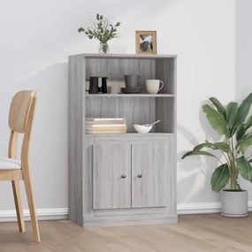 szürke sonoma szerelt fa magasszekrény 60x35,5x103,5 cm