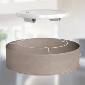 Mennyezeti lámpa 2x E27/40W/230V, Ø 38 cm, bézs