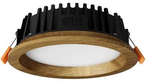APLED - LED Lámpa RONDO WOODLINE LED/6W/230V 3000K átm. 15 cm tölgy tömör fa