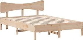 vidaXL tömör fenyőfa ágykeret ágy matrac nélkül 120 x 200 cm