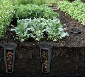 Prosperplast COMBIOSOIL komposztáló fekete 25cm