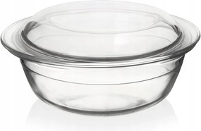 Hőálló Üveg Edény Fedővel Sütőforma Rakott