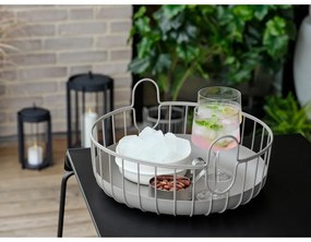 Fém tárolókosár ø 38x18 cm Inu – Zone