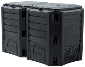 Komposztáló Prosperplast COMPOGREEN 2x400 l fekete