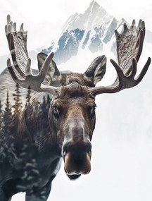 Poszter 61x91,5cm Szarvas Az erdő szelleme