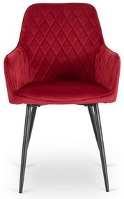 Elegáns Bordó Bársony Étkezőszék BRESSO