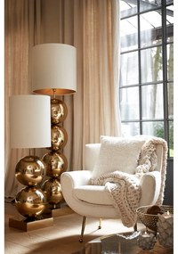 Krémszínű buklé fotel Vinstra – Light &amp; Living