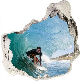 3d-s lyuk vizuális effektusok matrica Surfer a hullám nd-p-70293058