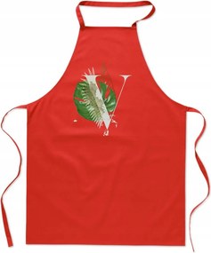 Konyhai Kötény piros V Betűvel Vegan Victoria Vanessa FA_405_cw