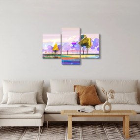 Kép - absztrakció, táj (90x60 cm)