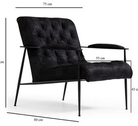 Fekete fotel Matilda – Artie