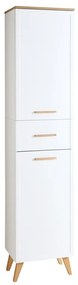 Fehér fürdőszoba szekrény 184x45 cm Quickset 383 – Pelipal