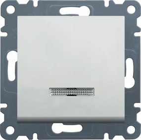 Hager Lumina fehér szimpla aljzatcsatlakozó