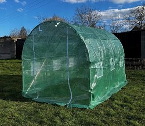 Megerősített kerti fóliasátor PRÉMIUM 2 × 3 m + AJÁNDÉK