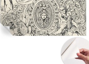 Öntapadós tapéta Fali furnér 3D hatás Gazdag díszek 250x104