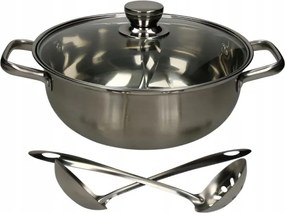 Osztott fazék Hot Pot-hoz 28cm átmérő rozsdamentes acél Golden Turtle