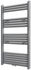 vidaXL Szürke fürdőszobai egyenes törölközőtartó központi fűtéssel 600x1160mm